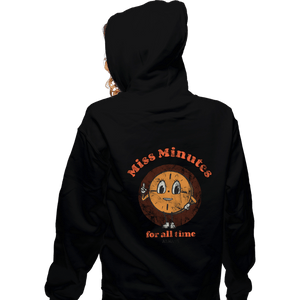 Shirts Zippered Hoodies, Unisex / Small / Black Miss Minutes