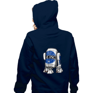 Daily_Deal_Shirts Zippered Hoodies, Unisex / Small / Navy R2-IPA