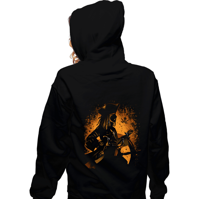 Daily_Deal_Shirts Zippered Hoodies, Unisex / Small / Black Legendary Pirate of the Seven Seas