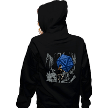 Load image into Gallery viewer, Daily_Deal_Shirts Zippered Hoodies, Unisex / Small / Black Indy And The Dice Of Doom
