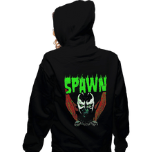 Load image into Gallery viewer, Secret_Shirts Zippered Hoodies, Unisex / Small / Black Heavy Metal Hellspawn
