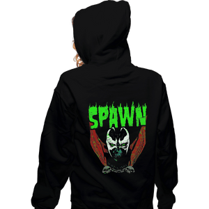 Secret_Shirts Zippered Hoodies, Unisex / Small / Black Heavy Metal Hellspawn