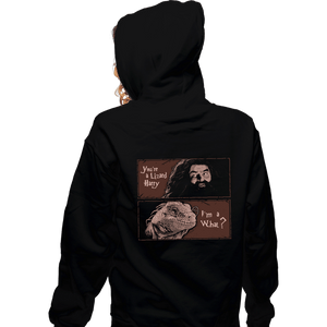 Secret_Shirts Zippered Hoodies, Unisex / Small / Black You Are A Lizard