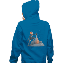 Load image into Gallery viewer, Shirts Zippered Hoodies, Unisex / Small / Royal blue Darksaber In The Stone
