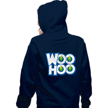 Load image into Gallery viewer, Secret_Shirts Zippered Hoodies, Unisex / Small / Navy Woohoo
