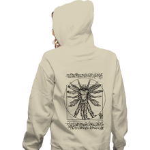 Load image into Gallery viewer, Daily_Deal_Shirts Zippered Hoodies, Unisex / Small / White Vitruvian Vecna
