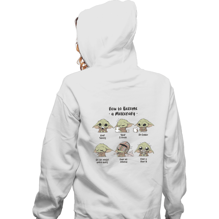 Shirts Pullover Hoodies, Unisex / Small / White Become A Mercenary