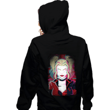 Load image into Gallery viewer, Daily_Deal_Shirts Zippered Hoodies, Unisex / Small / Black Glitch Harley
