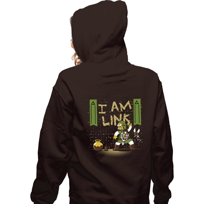 Shirts Zippered Hoodies, Unisex / Small / Dark Chocolate I Am Link