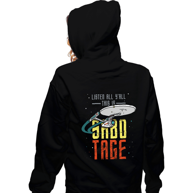 Secret_Shirts Zippered Hoodies, Unisex / Small / Black Sabotage