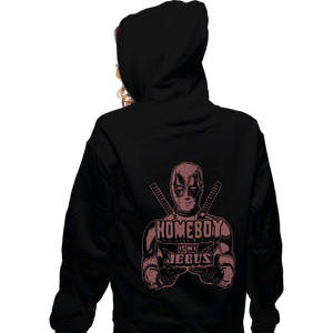 Shirts Zippered Hoodies, Unisex / Small / Black Homeboy Is My Jebus