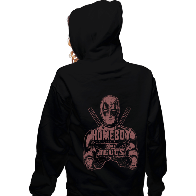 Shirts Zippered Hoodies, Unisex / Small / Black Homeboy Is My Jebus