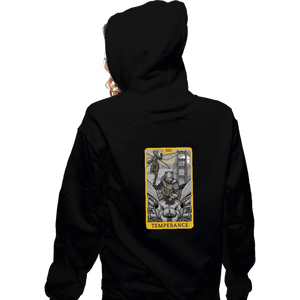 Shirts Zippered Hoodies, Unisex / Small / Black Tarot Temperance