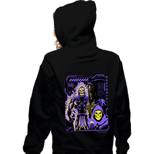 Daily_Deal_Shirts Zippered Hoodies, Unisex / Small / Black Emperor Skull Manga