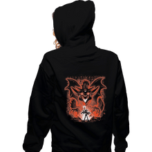 Load image into Gallery viewer, Shirts Pullover Hoodies, Unisex / Small / Black Sky Dragon
