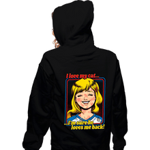 Load image into Gallery viewer, Secret_Shirts Zippered Hoodies, Unisex / Small / Black Love My Cats
