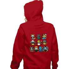 Load image into Gallery viewer, Daily_Deal_Shirts Zippered Hoodies, Unisex / Small / Red Pirate Kittens
