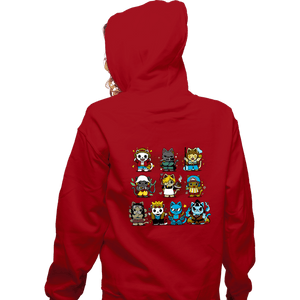 Daily_Deal_Shirts Zippered Hoodies, Unisex / Small / Red Pirate Kittens
