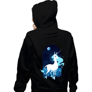 Secret_Shirts Zippered Hoodies, Unisex / Small / Black Last Unicorn Sale