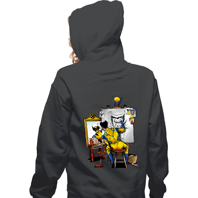 Daily_Deal_Shirts Zippered Hoodies, Unisex / Small / Dark Heather Snikt Portriat