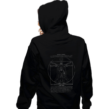 Load image into Gallery viewer, Daily_Deal_Shirts Zippered Hoodies, Unisex / Small / Black Vitruvian Darkside
