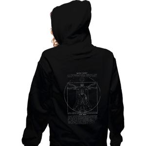 Daily_Deal_Shirts Zippered Hoodies, Unisex / Small / Black Vitruvian Darkside