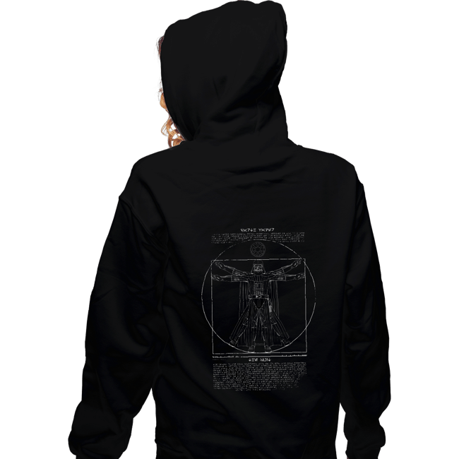 Daily_Deal_Shirts Zippered Hoodies, Unisex / Small / Black Vitruvian Darkside