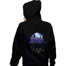 Load image into Gallery viewer, Daily_Deal_Shirts Zippered Hoodies, Unisex / Small / Black Wizard Castle
