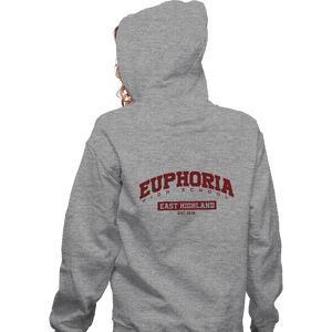 Secret_Shirts Zippered Hoodies, Unisex / Small / Sports Grey Euphoria High School