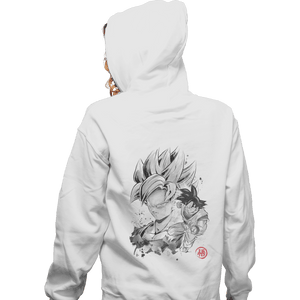 Shirts Pullover Hoodies, Unisex / Small / White Super Saiyan Warrior