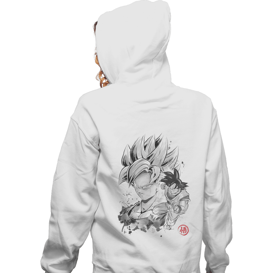 Shirts Pullover Hoodies, Unisex / Small / White Super Saiyan Warrior