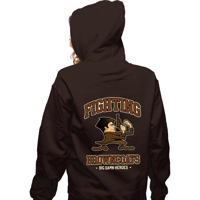 Daily_Deal_Shirts Zippered Hoodies, Unisex / Small / Dark Chocolate Fighting Browncoats