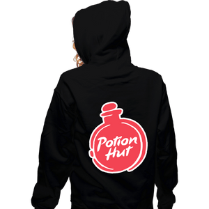 Daily_Deal_Shirts Zippered Hoodies, Unisex / Small / Black Potion Hut