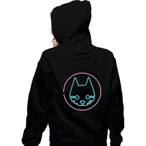 Daily_Deal_Shirts Zippered Hoodies, Unisex / Small / Black Neon Stray