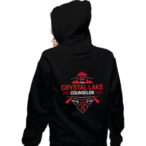 Shirts Zippered Hoodies, Unisex / Small / Black Crystal Lake Staff