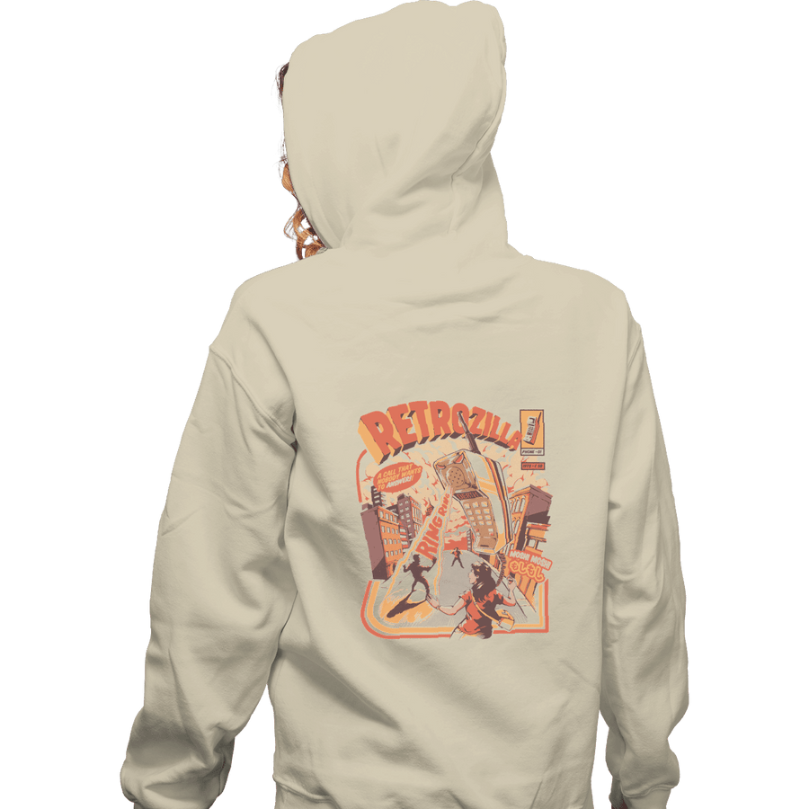Shirts Pullover Hoodies, Unisex / Small / Sand Retro Phonezilla