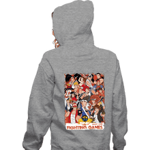 Load image into Gallery viewer, Daily_Deal_Shirts Zippered Hoodies, Unisex / Small / Sports Grey SNK Fight
