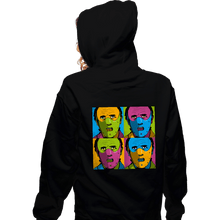 Load image into Gallery viewer, Secret_Shirts Zippered Hoodies, Unisex / Small / Black Pop Hannibal
