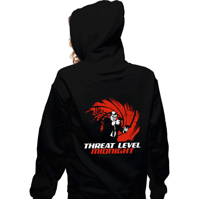 Daily_Deal_Shirts Zippered Hoodies, Unisex / Small / Black Double O Threat