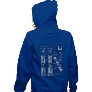 Daily_Deal_Shirts Zippered Hoodies, Unisex / Small / Royal Blue Lightside Schematics