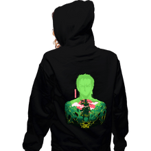 Load image into Gallery viewer, Daily_Deal_Shirts Zippered Hoodies, Unisex / Small / Black Zorro Shadow
