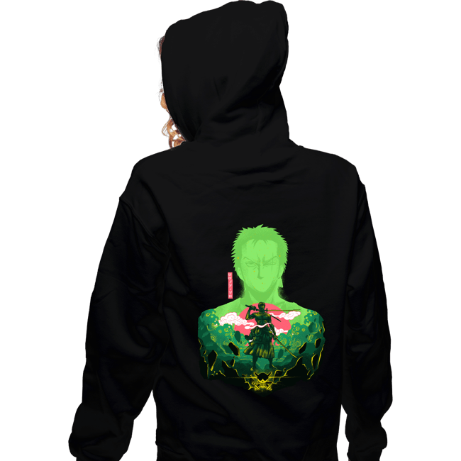 Daily_Deal_Shirts Zippered Hoodies, Unisex / Small / Black Zorro Shadow