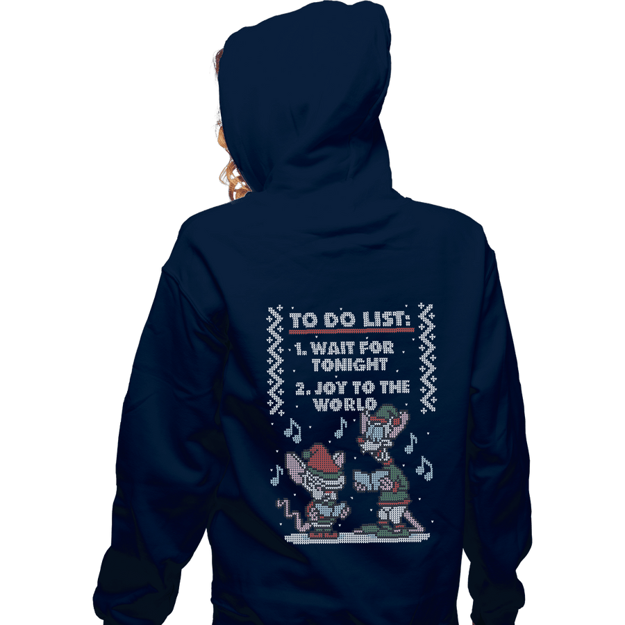 Shirts Zippered Hoodies, Unisex / Small / Navy Christmas List