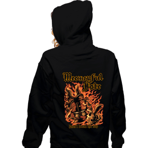 Daily_Deal_Shirts Zippered Hoodies, Unisex / Small / Black Meowcyful Fate