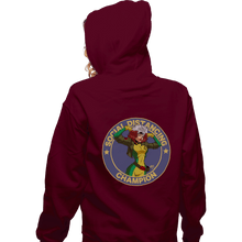 Load image into Gallery viewer, Shirts Zippered Hoodies, Unisex / Small / Maroon Rogue Social Distancing Champion
