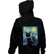 Load image into Gallery viewer, Shirts Zippered Hoodies, Unisex / Small / Black Claire De Lune
