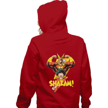 Load image into Gallery viewer, Shirts Zippered Hoodies, Unisex / Small / Red SHAZAM
