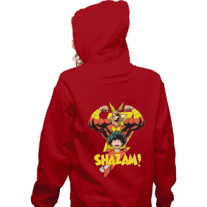 Shirts Zippered Hoodies, Unisex / Small / Red SHAZAM
