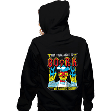 Load image into Gallery viewer, Daily_Deal_Shirts Zippered Hoodies, Unisex / Small / Black For Those About To Bork
