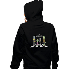 Load image into Gallery viewer, Shirts Pullover Hoodies, Unisex / Small / Black Solar Road
